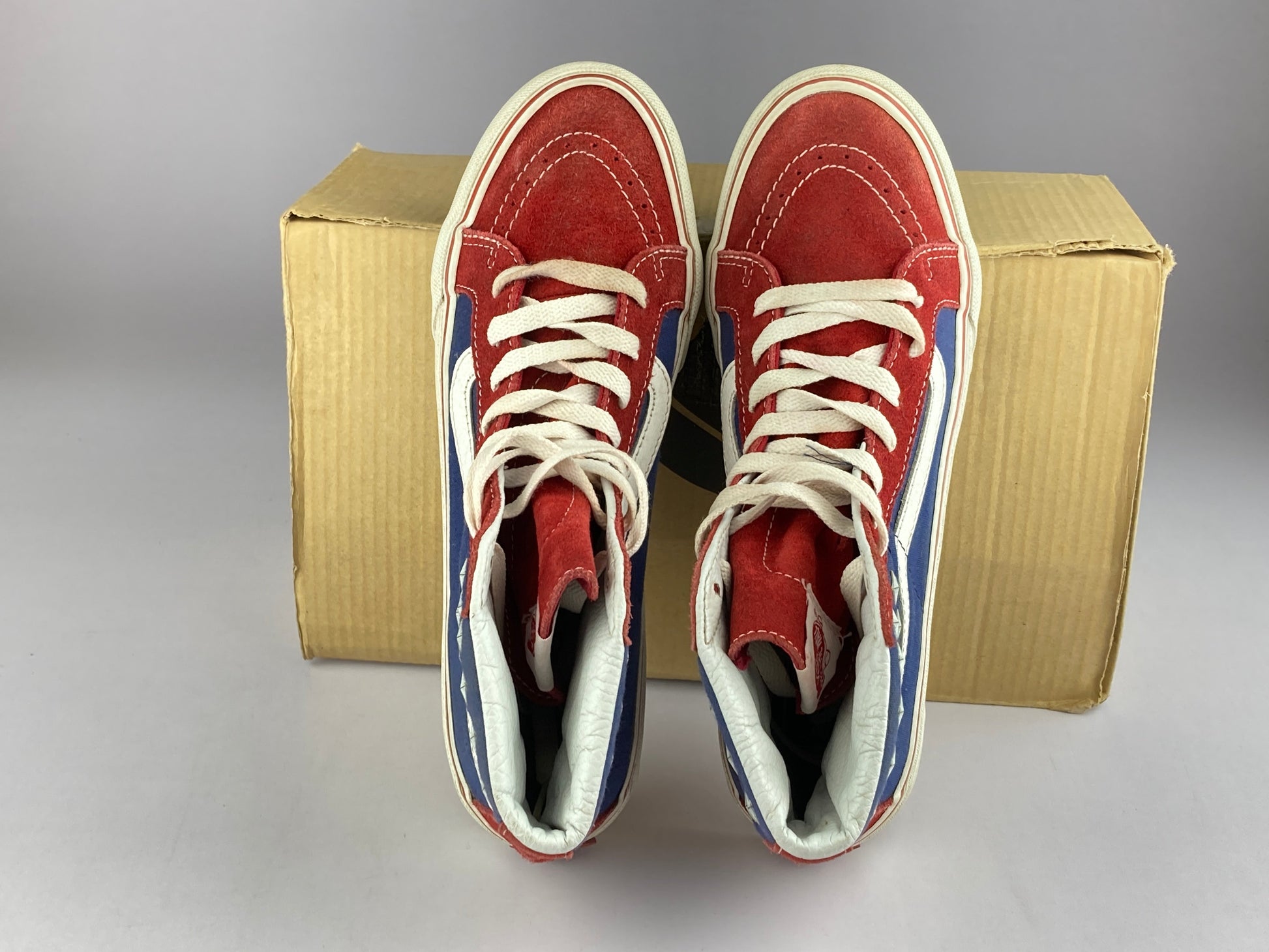 Vans USA Edition Suede High-Top 'Dark Blue/Red/White'-Sneakers-Athletic Corner