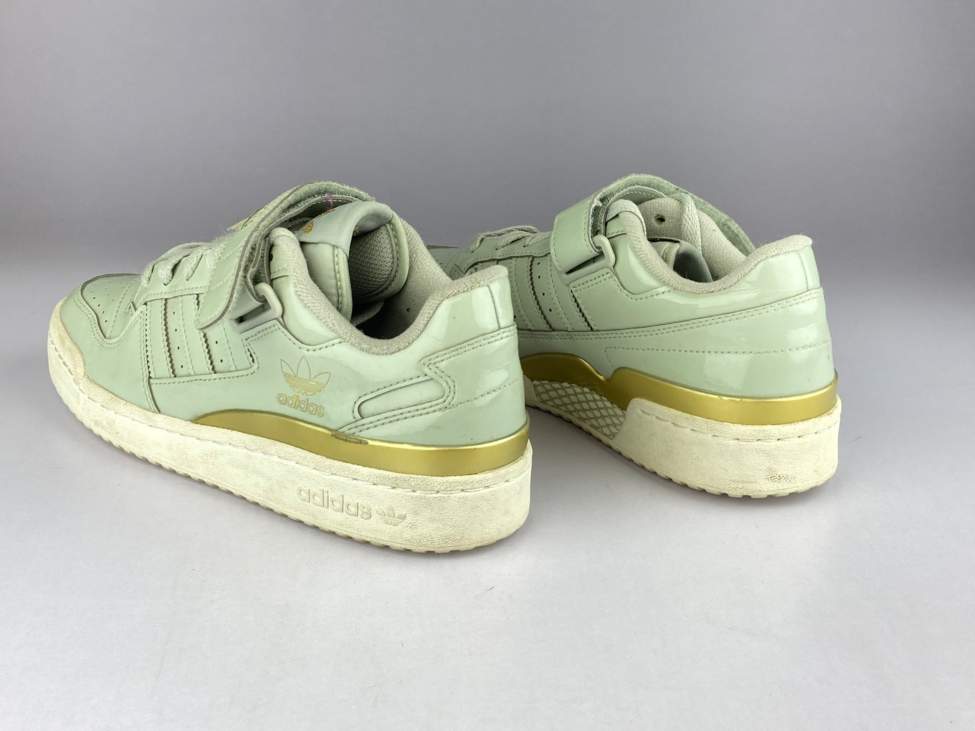 adidas Wmns Forum Low 'Halo Green/Off White/Matte Gold'-Sneakers-Athletic Corner
