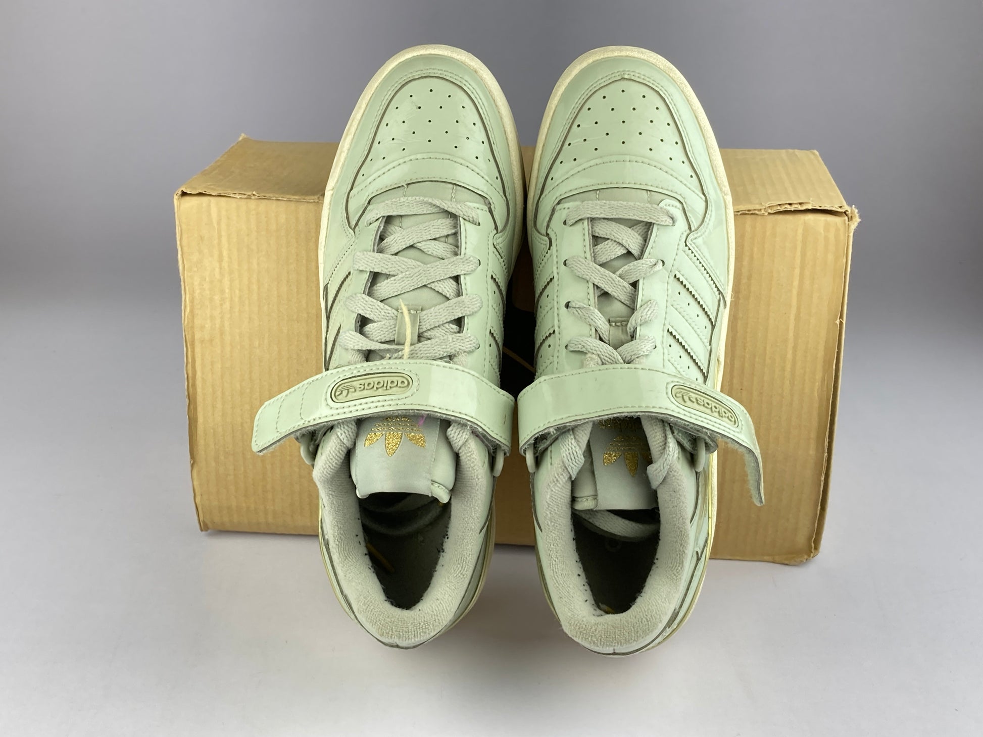 adidas Wmns Forum Low 'Halo Green/Off White/Matte Gold'-Sneakers-Athletic Corner
