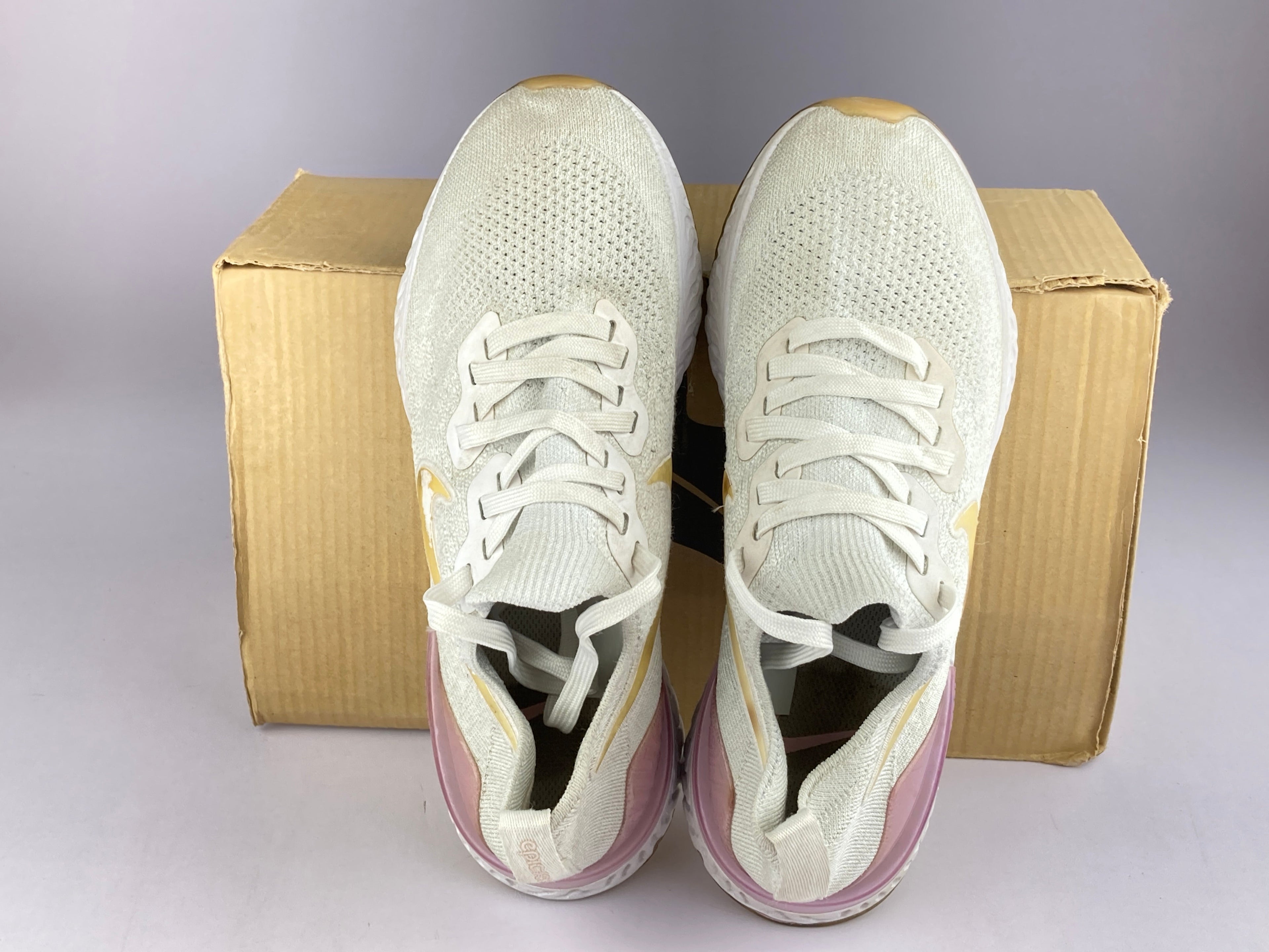 Nike Wmns Epic React Flyknit 2 'White/Pink Foam'-Running-Athletic Corner