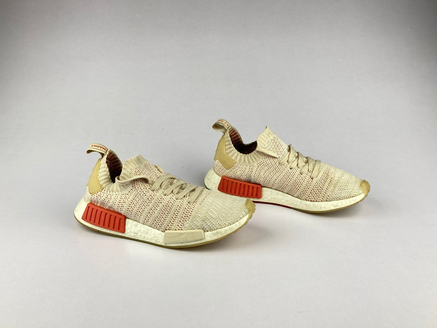 adidas Wmns NMD R1 STLT 'Linen/Crystal White'-Sneakers-Athletic Corner
