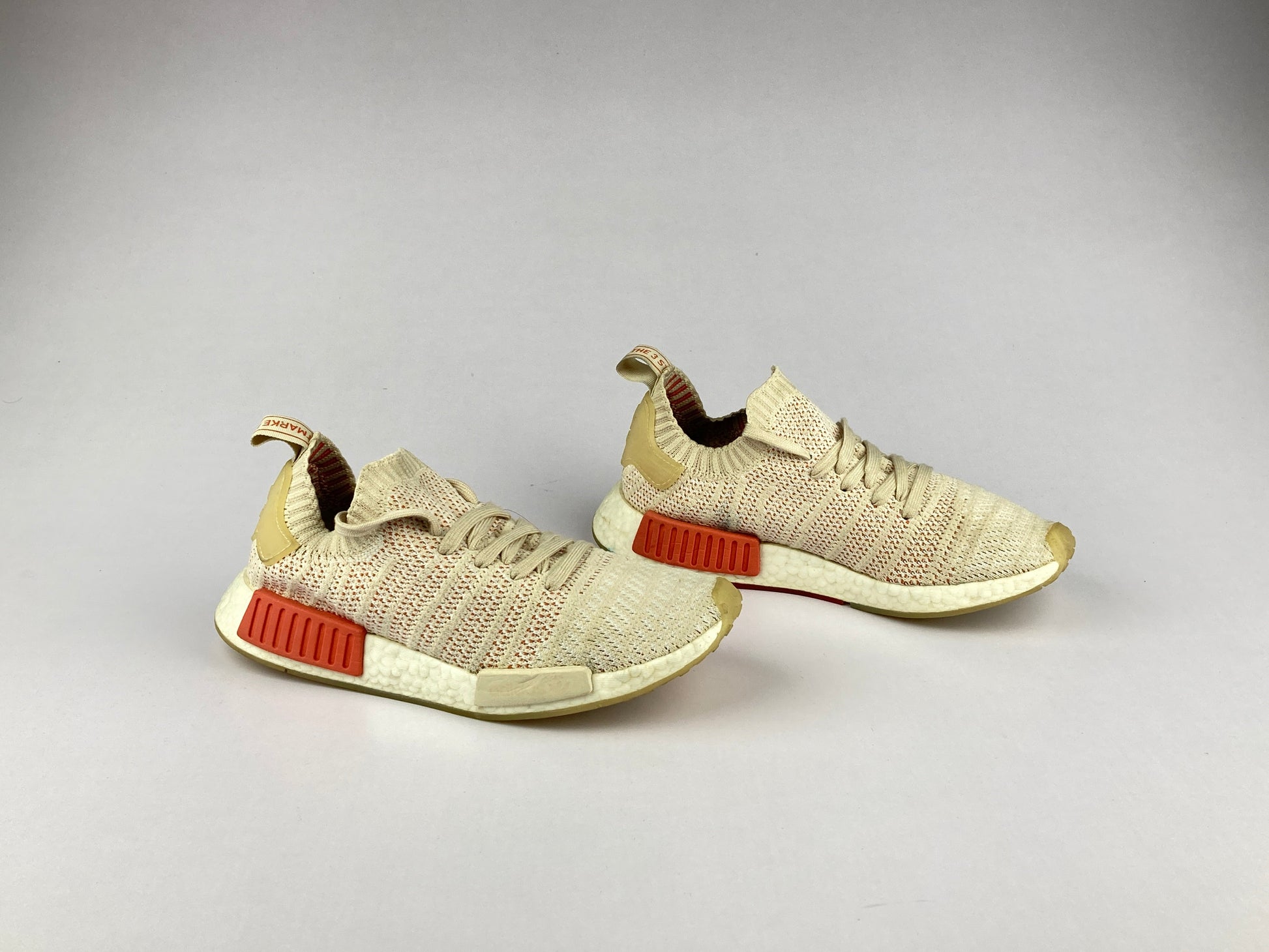 adidas Wmns NMD R1 STLT 'Linen/Crystal White'-Sneakers-Athletic Corner
