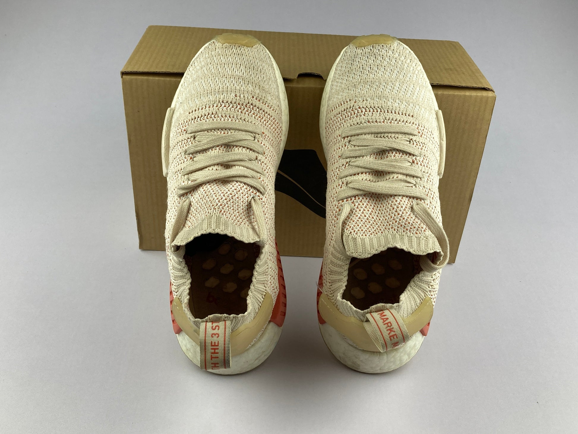 adidas Wmns NMD R1 STLT 'Linen/Crystal White'-Sneakers-Athletic Corner