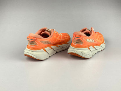 Hoka One One Wmns Clifton 2 'Neon Coral/White'-Running-Athletic Corner