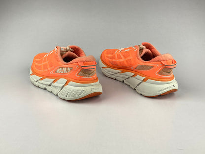 Hoka One One Wmns Clifton 2 'Neon Coral/White'-Running-Athletic Corner