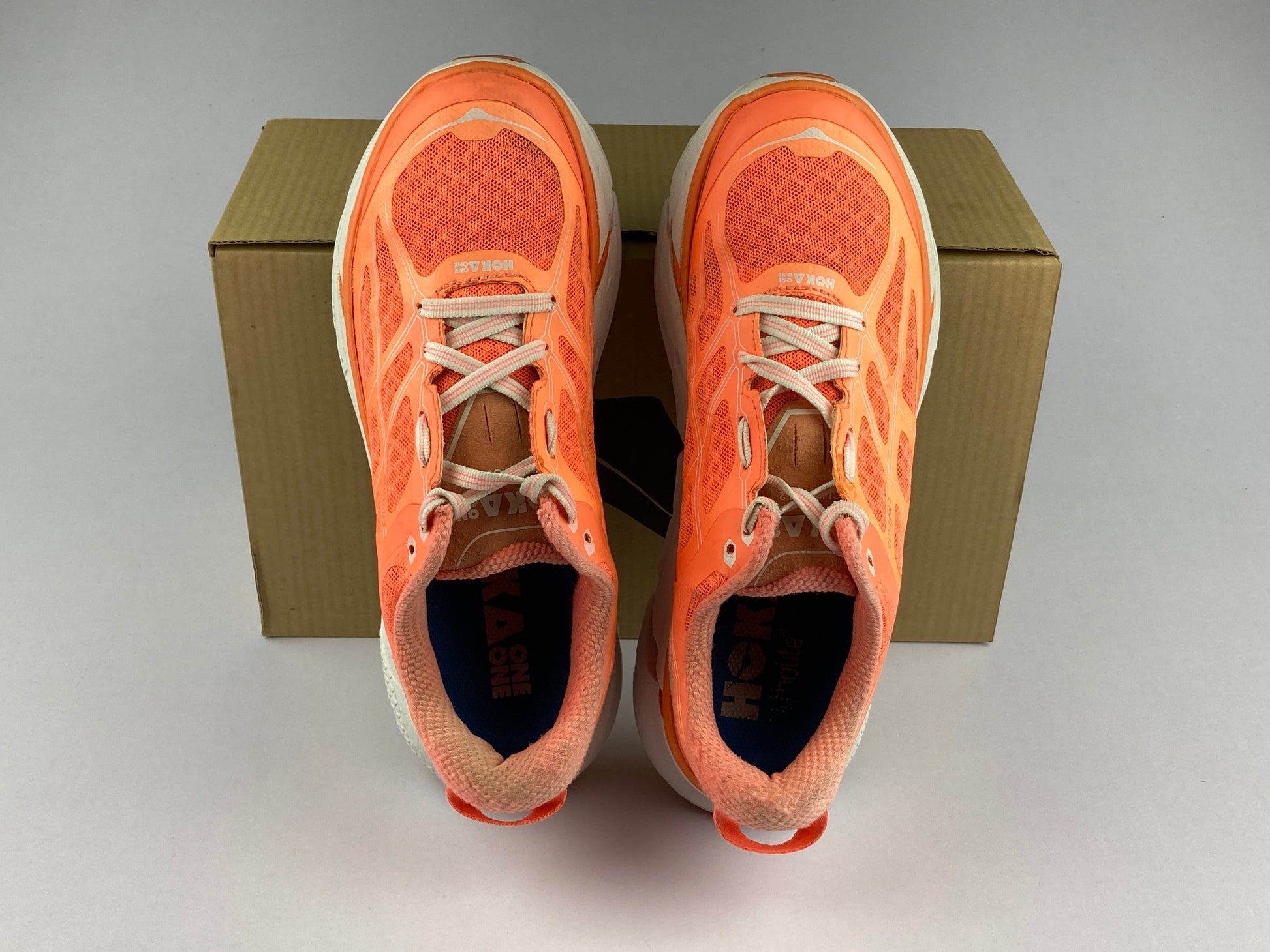Hoka One One Wmns Clifton 2 'Neon Coral/White'-Running-Athletic Corner