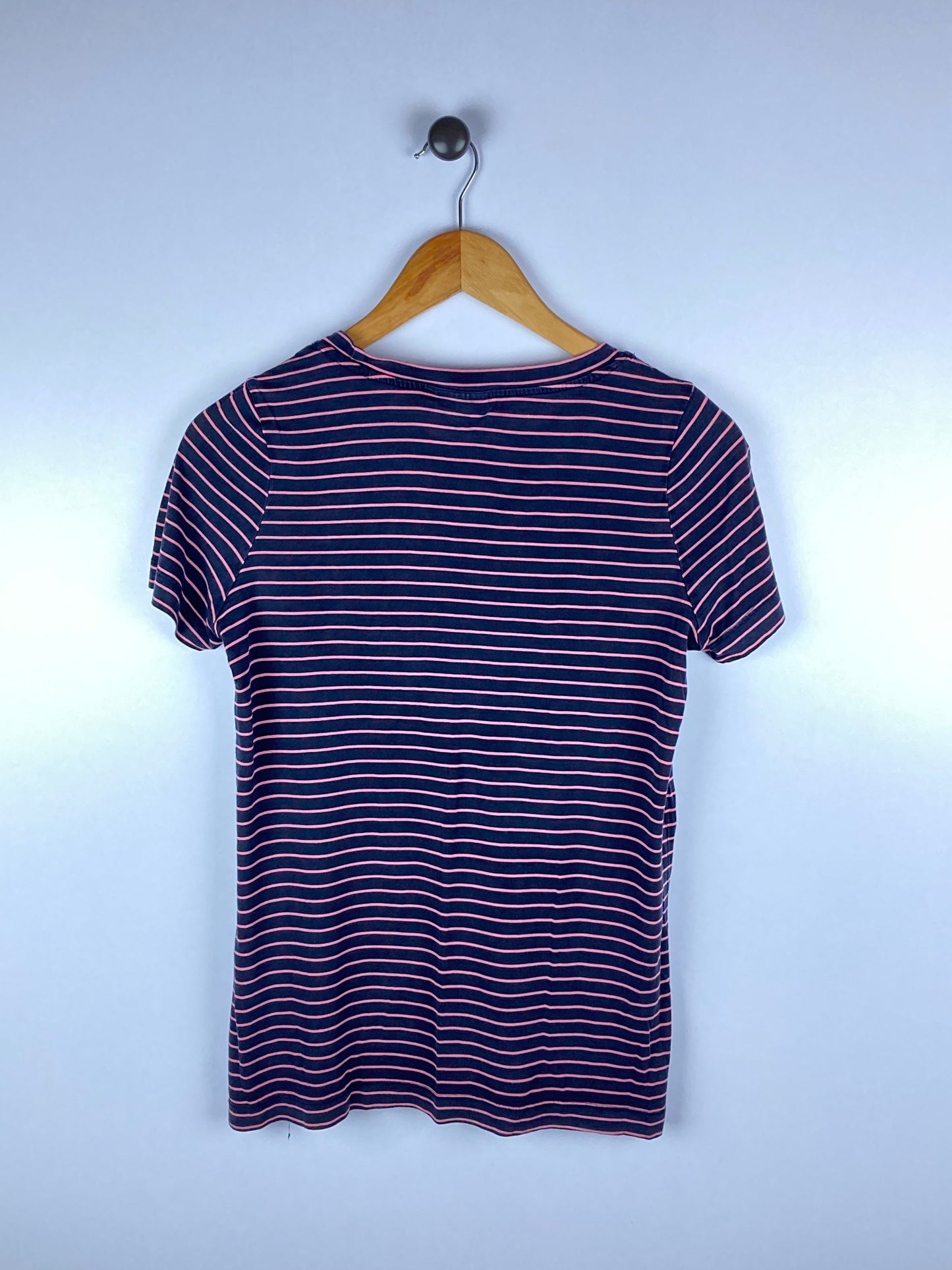WE Printed Lines Red Navy | Cotton | Crew Neck