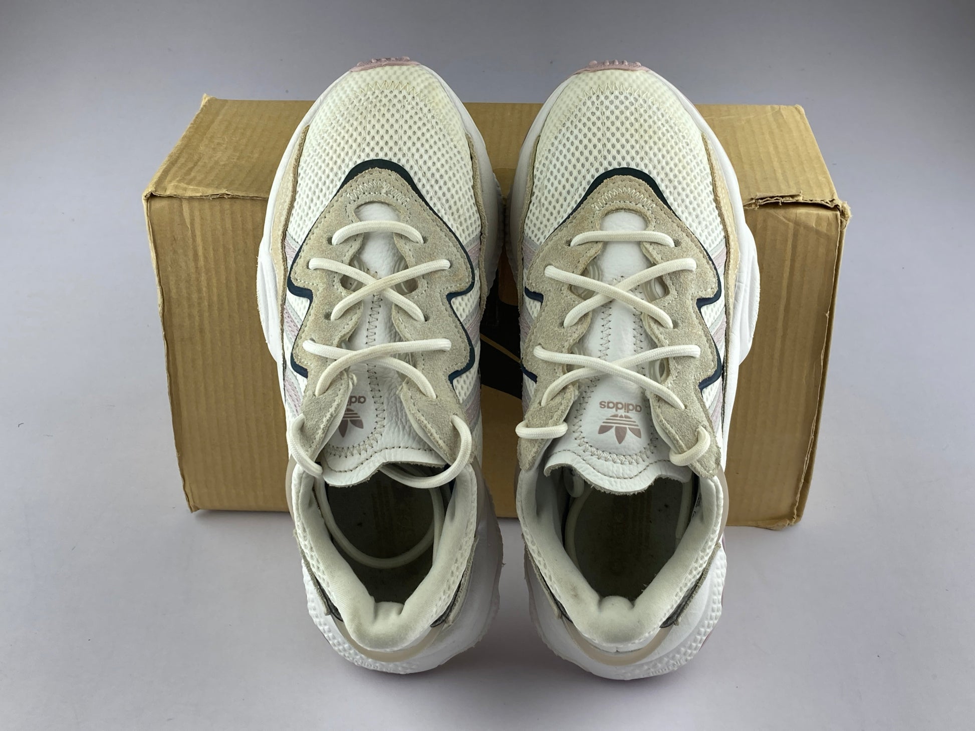 adidas OZWEEGO 'Soft Vision / Off White'-Sneakers-Athletic Corner