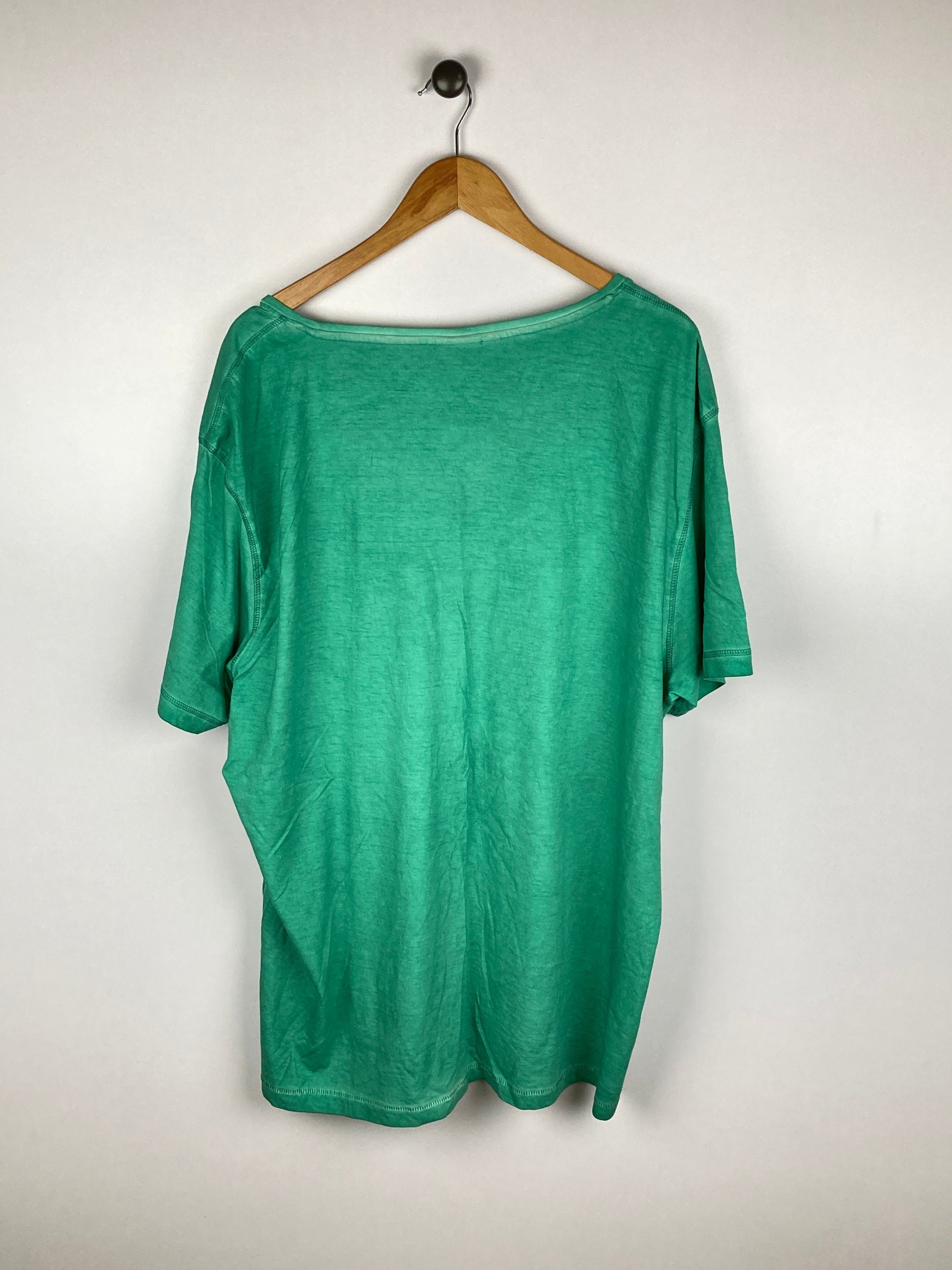 Rainbow Printed Green | Cotton | Crew Neck