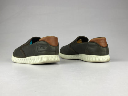 Skechers On the GO Glide - Surpass 'Chocolate Brown/ White' SN 53794-Sneakers-Athletic Corner