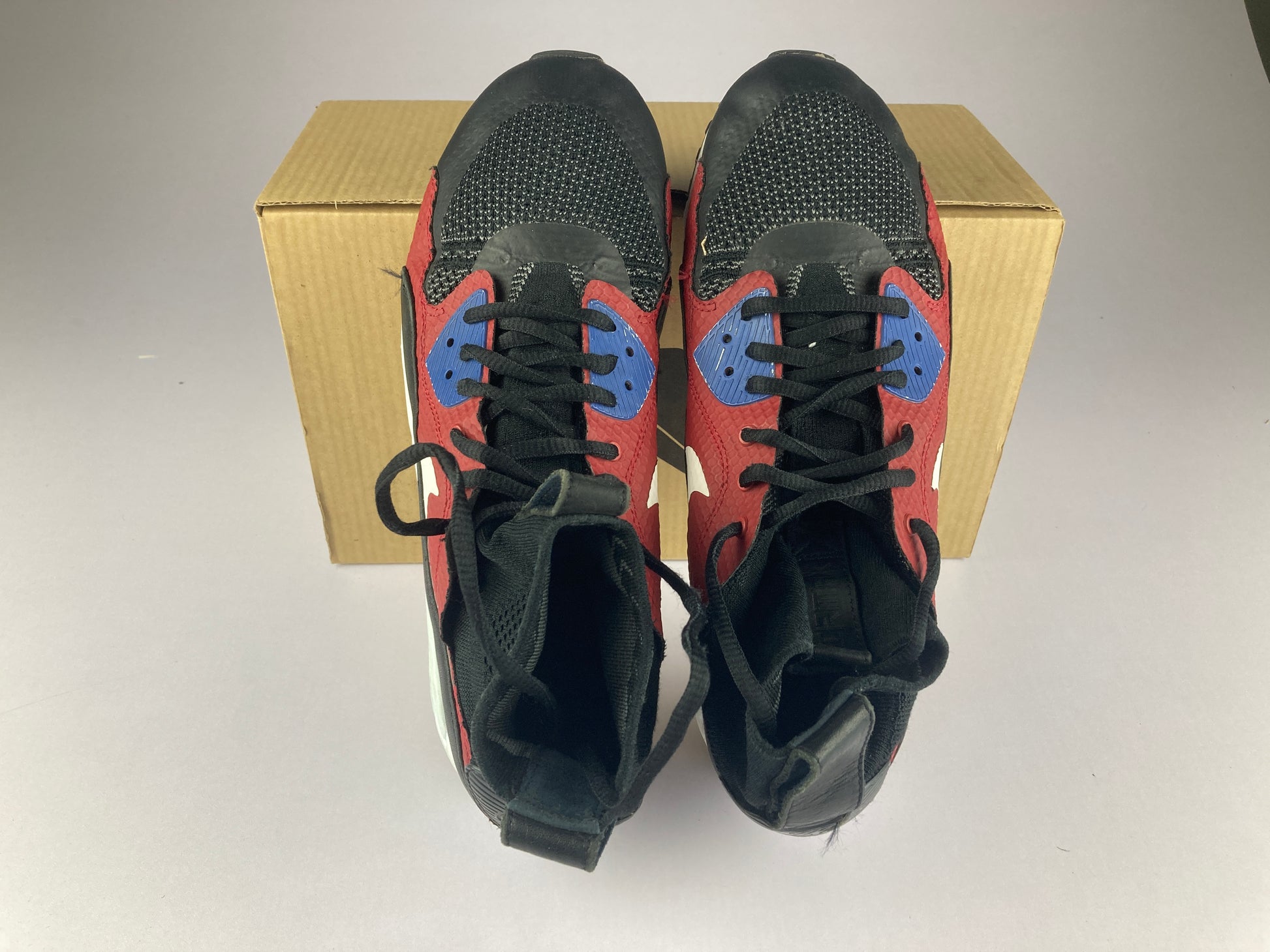 Nike Air Max 90 Ultra Superfly Tinker Hatfield 'University Red/Black/White' 850613-001-Sneakers-Athletic Corner