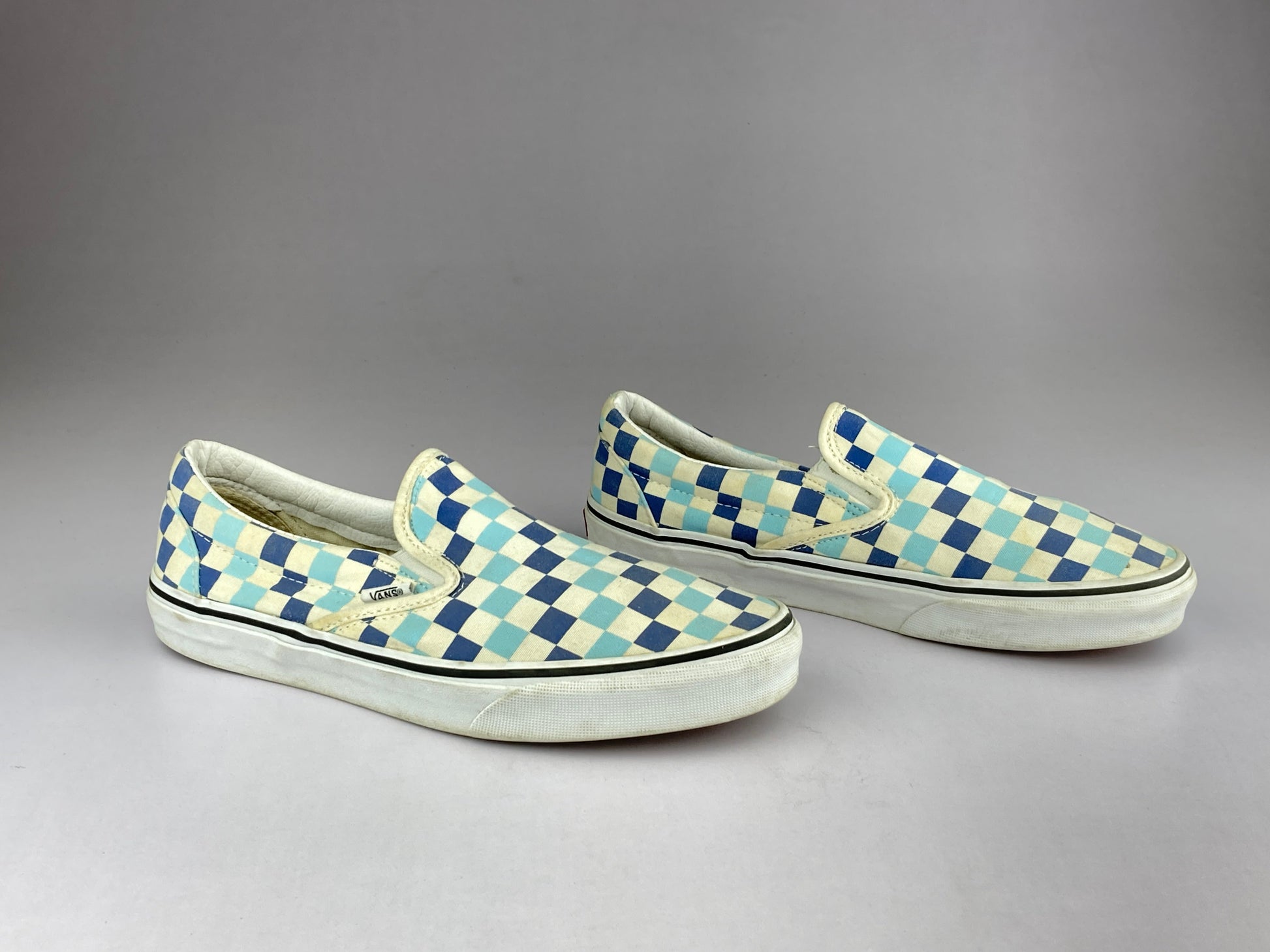 Vans Checkerboard Slipon 'Blue/Offwhite' 721356-Sneakers-Athletic Corner