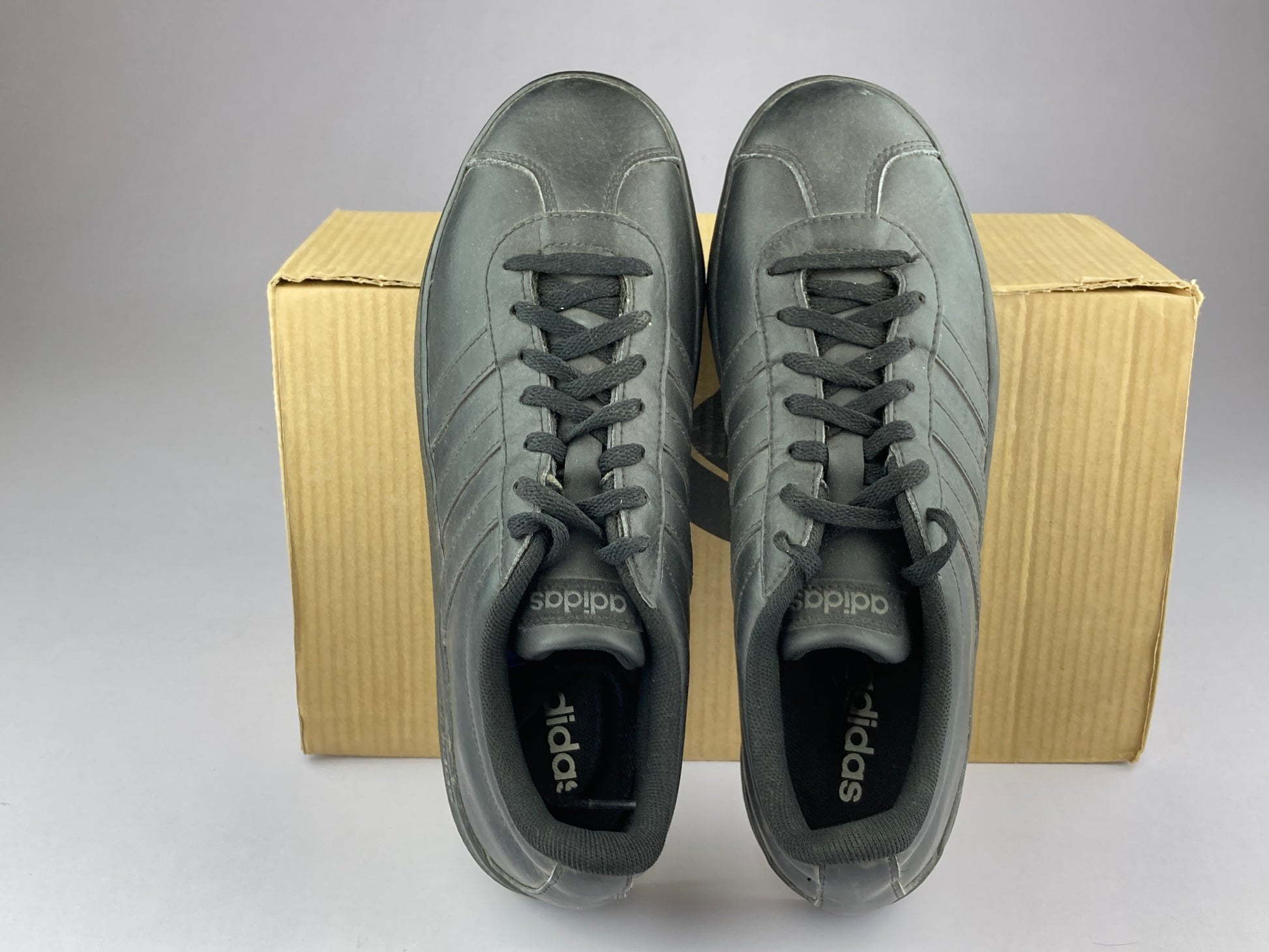 adidas VL Court 2.0 'Core Black/Cloud White/Grey Six' fw3774-Sneakers-Athletic Corner