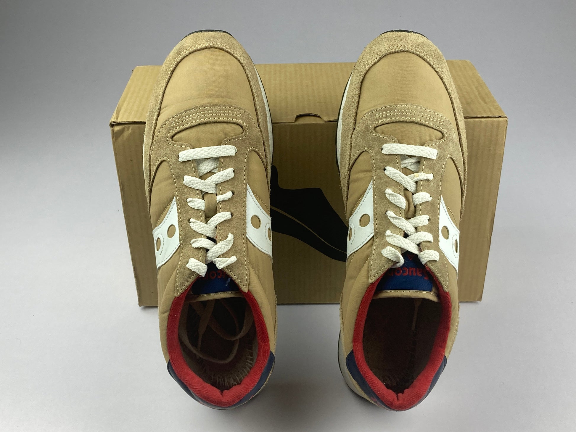 Saucony Jazz 'Beige/Red/Blue' S2044-518-Sneakers-Athletic Corner