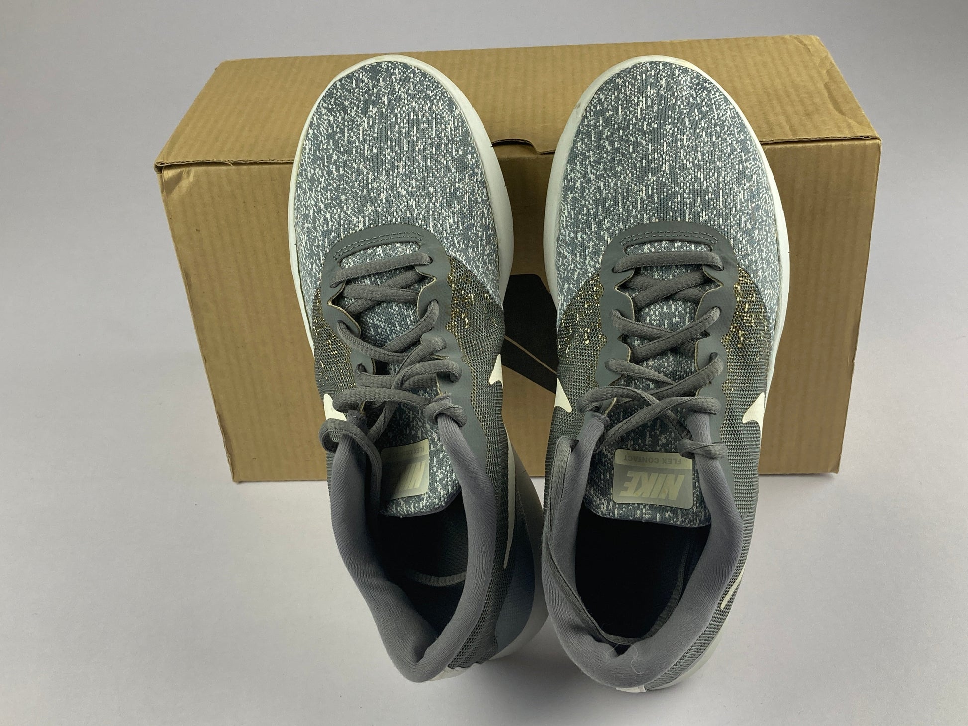 Nike Flex Contact 'Grey White' 908983-011-Running-Athletic Corner