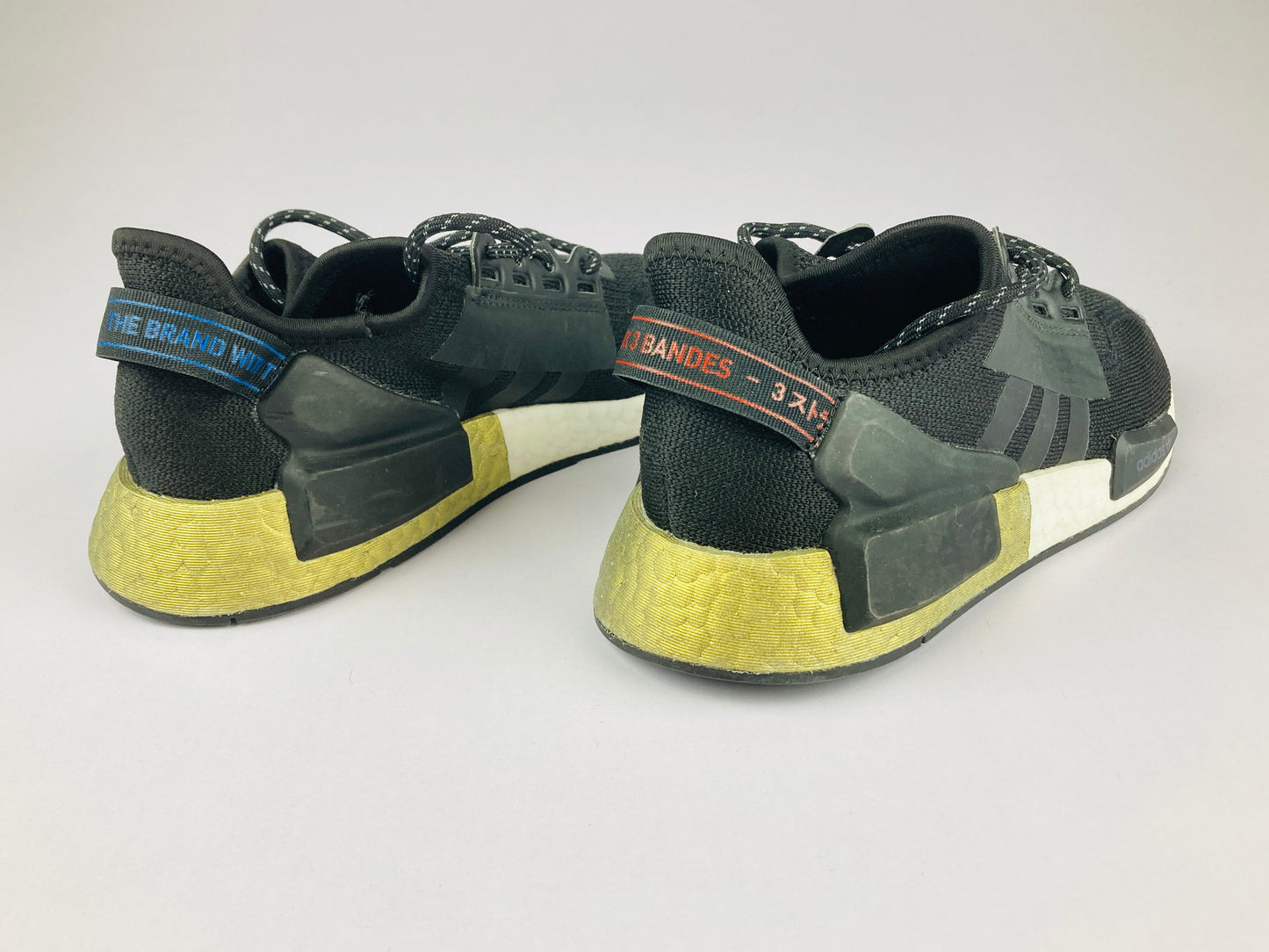 adidas NMD_R1 V2 J 'Black Gold Metallic' FW8048-Sneakers-Athletic Corner