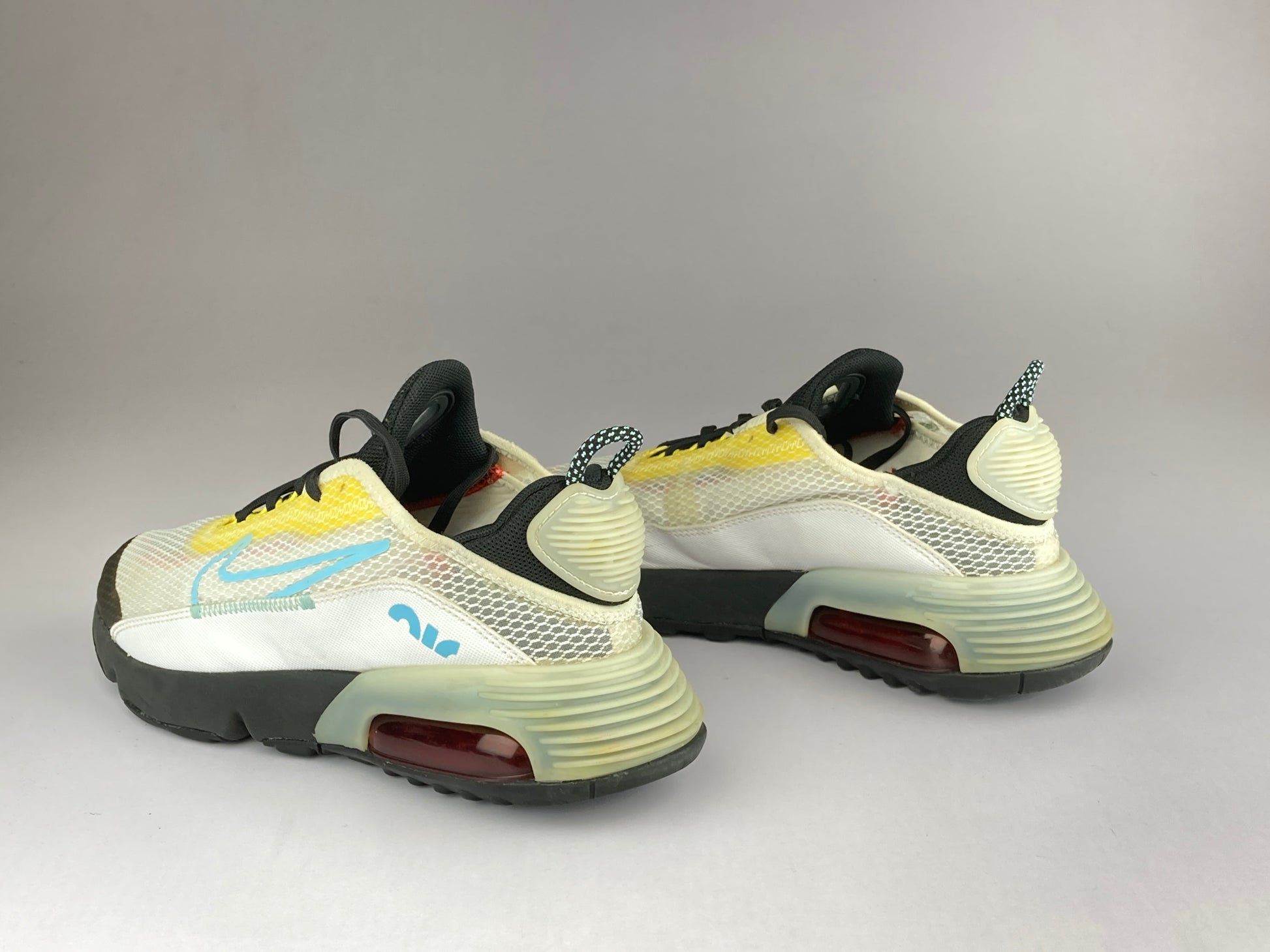 Nike GS Air Max 2090 'White/Yellow/Aqua' CJ4066-103-Running-Athletic Corner