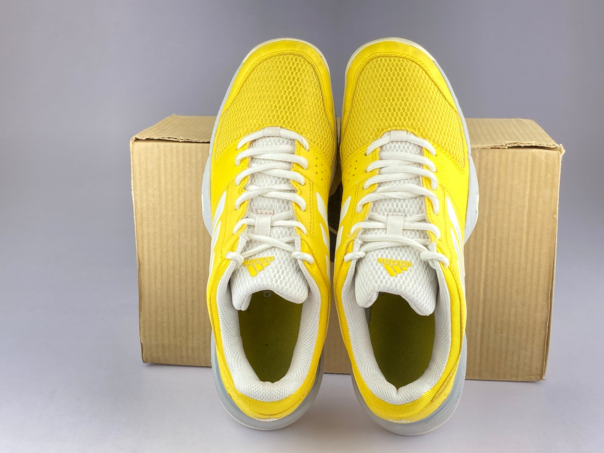 adidas Barricade Club 'Yellow White' by9972-Sneakers-Athletic Corner