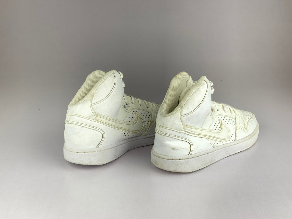 Nike Son of Force Mid 'Triple White' 615158-109-Sneakers-Athletic Corner