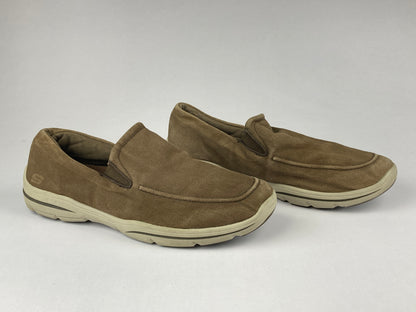 Skechers Choc Harper Brawley Slip on 'Brown' sn 65178-Sneakers-Athletic Corner