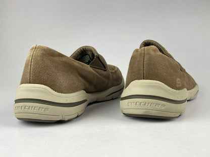 Skechers Choc Harper Brawley Slip on 'Brown' sn 65178-Sneakers-Athletic Corner