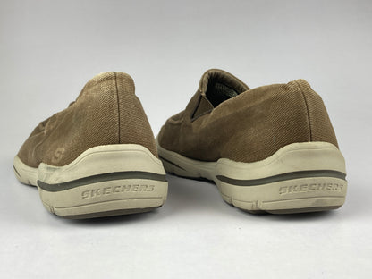 Skechers Choc Harper Brawley Slip on 'Brown' sn 65178-Sneakers-Athletic Corner