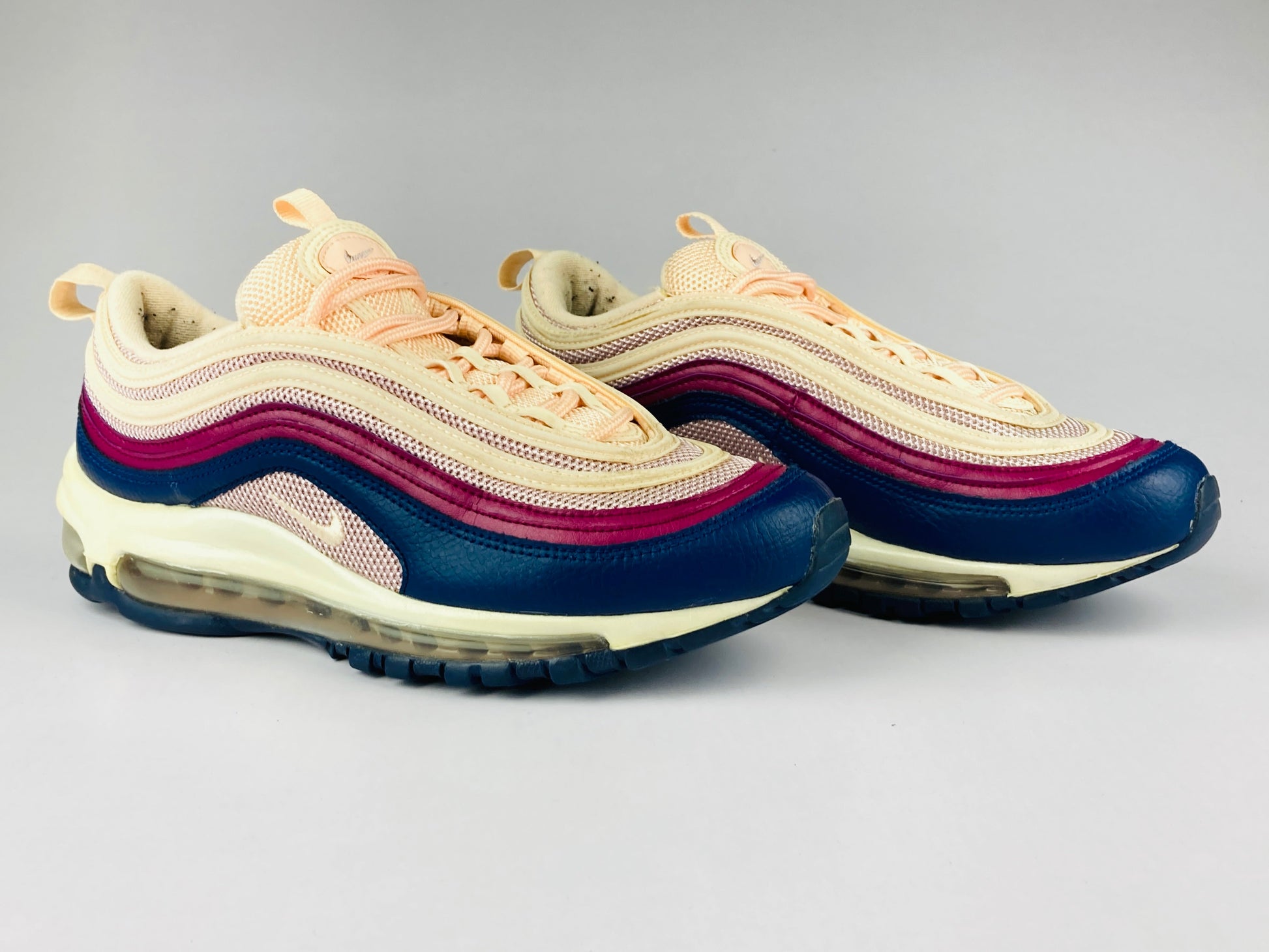 Nike Wmns Air Max 97 'Crimson Tint/Plum Chalk-Blue/Void-Crimson Tint' 921733-802-Sneakers-Athletic Corner