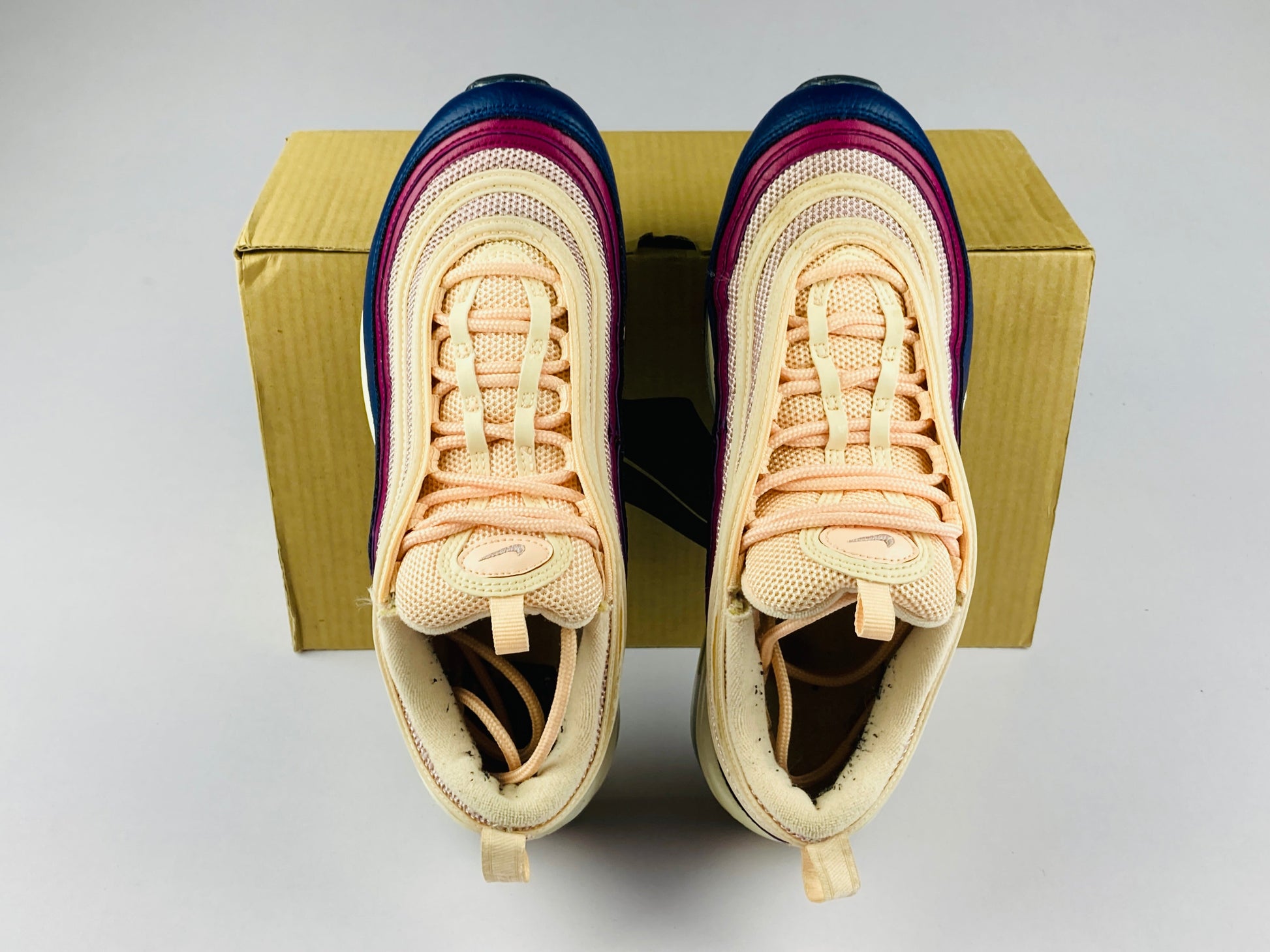 Nike Wmns Air Max 97 'Crimson Tint/Plum Chalk-Blue/Void-Crimson Tint' 921733-802-Sneakers-Athletic Corner