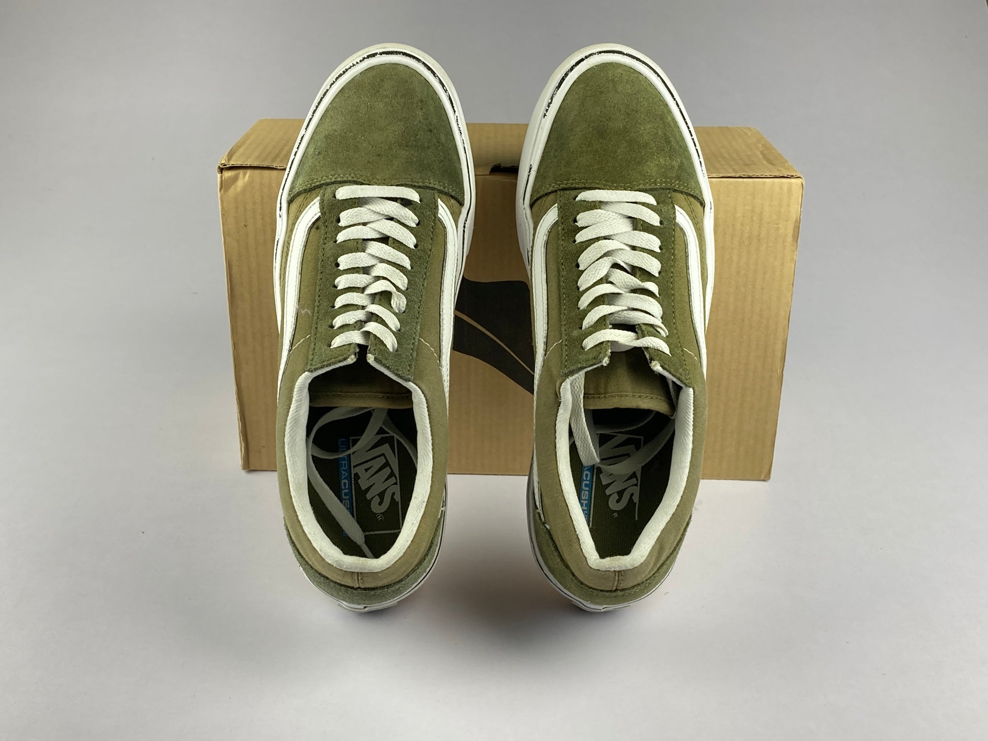 Vans Old Skool Lite UltraCush 'Olive/White' 500383-Sneakers-Athletic Corner