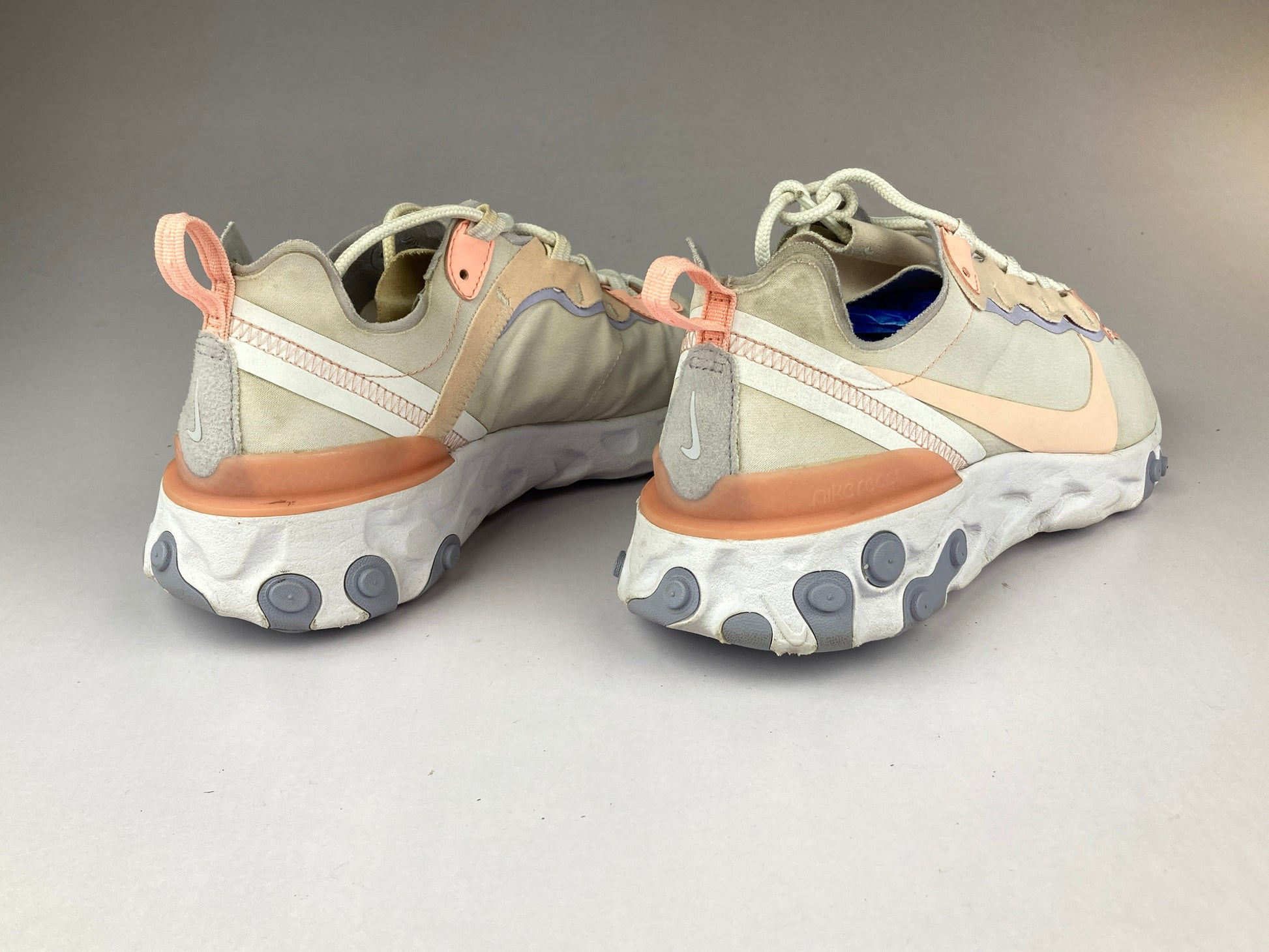 Nike Wmns React Element 55 'Pale Pink/Washed Coral/Oxygen Purple' bq2728-601-Running-Athletic Corner