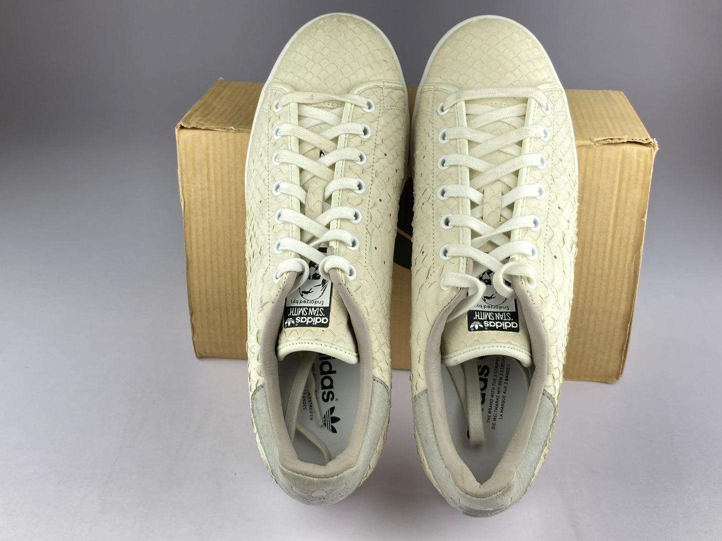 adidas Stan Smith Deconstructed Flat 'White Python' s80504-Sneakers-Athletic Corner